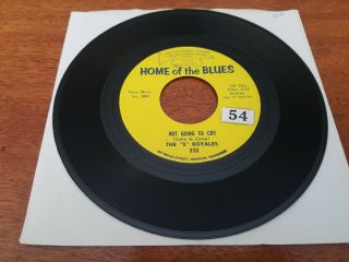 Northern Soul 45 - The " 5 " Royales - Not Going To Cry/take Me With You Baby Ex
