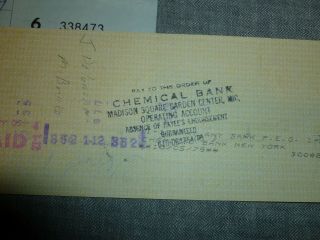 Bank Check Signed John DELOREAN - Check is for Johnny CARSON to go to a Concert 4