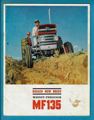 Massey Ferguson Mf135 Tractor 20 Page Brochure Plus Flap