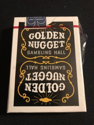 Second Gen.  Downtown Black Golden Nugget Playing Cards Rare 2