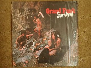 Grand Funk Lp Survival Vg,  In Shrink W/ 3 Inserts