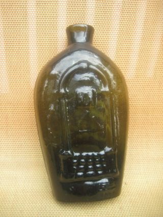 Open Pontil Masonic / Eagle Keene Flask,  Mckearin Giv - 17