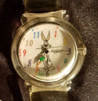 Vintage Bugs Bunny Looney Tunes Armitron Collectible Watch Warner Brothers CASE 4