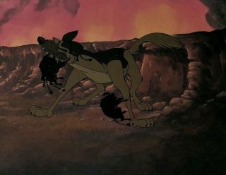 All Dogs Go To Heaven Animation Cel Set Up Charlie In Hell