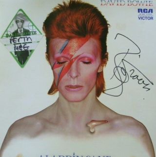 David Bowie - Aladdin Sane (rca Oz 1978) Signed,  Perth Australia 2004