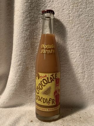Full 10oz Chocolate Soldier Acl Soda Bottle Carroll Beverage Co.  Rock Hill,  S.  C.