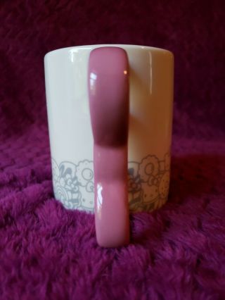 Hello kitty cafe exclusive ceramic bow tea coffee mug cup ceramic pink handle 2