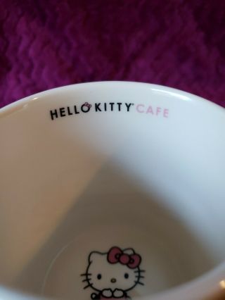 Hello kitty cafe exclusive ceramic bow tea coffee mug cup ceramic pink handle 6