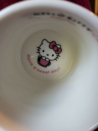 Hello kitty cafe exclusive ceramic bow tea coffee mug cup ceramic pink handle 7