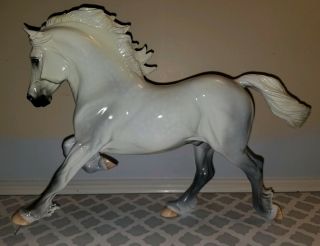 Gorgeous Copperfox Glossy Percival Horse Dapple Grey Ltd Ed.  Like Breyer Stone