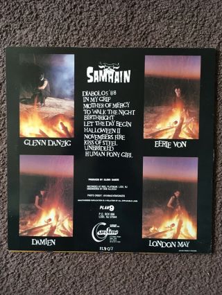 SAMHAIN November Coming Fire LP Plan 9 Orange Vinyl w/Insert Danzig Misfits Read 3