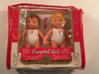 Vintage Campbell Soup Kids Collector Dolls 1995 in Carrying Case VC4 2