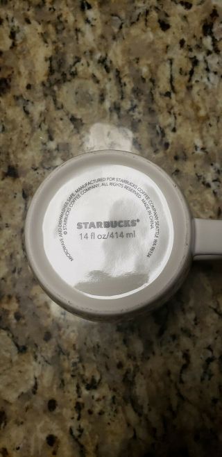 Personalized Starbucks 14oz Ceramic Coffee Tea Mug Cup White put your name on it 5