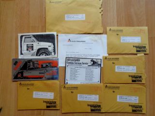 Vintage Packets Of Allis Chalmers Microfiche Some Gleaner Promos
