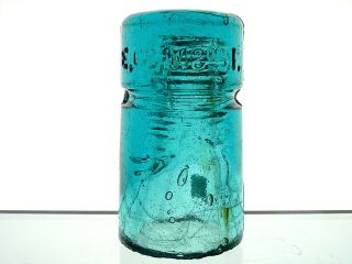 Exceptional - Steamy Bubbly Cd 123 E.  C & M Co S.  F.  Western Glass Insulator