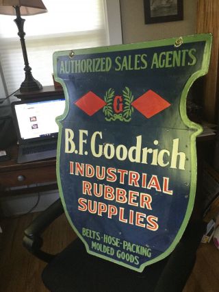 Large BF Goodrich Tire Double Sided Porcelain Sign 2
