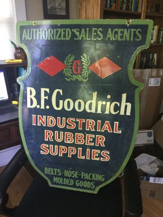 Large BF Goodrich Tire Double Sided Porcelain Sign 6