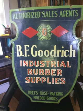 Large BF Goodrich Tire Double Sided Porcelain Sign 8