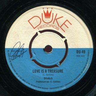 The Dials - Love Is A Treasure Uk Duke 7 " Listen