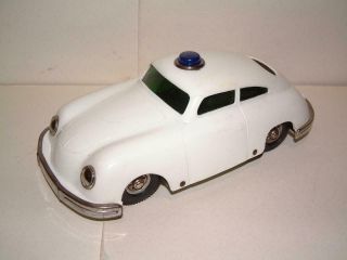 Gescha Vintage Western Germany 60’s Porsche 356 Polizei Friction Toy Car