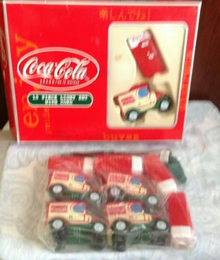 Coca Cola 10 Piece Light Set Vintage Coke Machines And Delivery Trucks