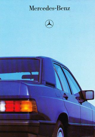 1986 1987 Mercedes Benz 190d Australia Sales Brochure