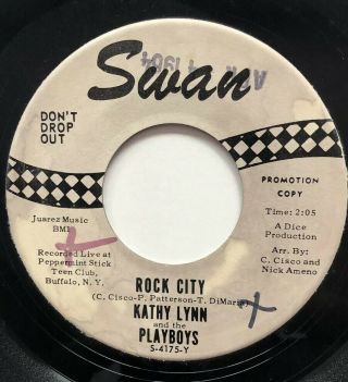 Kathy Lynn And The Playboys 45 Rock City Promo Buffalo Ny