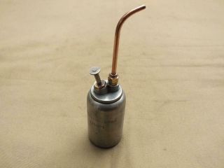 Vintage French Pump Action Oil Can,  Steam Engine Oil Can? Bib No1