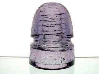 - Bright Purple Cd 143 C.  P.  R.  Standard Canada Beehive Glass Insulator
