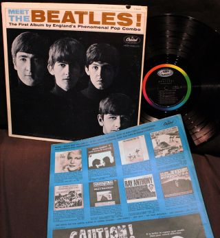 Beatles - Meet The Beatles - Capitol T - 2047 - 1964 - Scranton - Riaa 3 - Blue Inner - P7 - T2 - Vg
