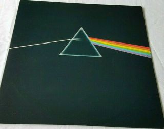 Pink Floyd Dark Side Of The Moon Solid Blue Prism 1st UK STUNNING COMPLETE 2