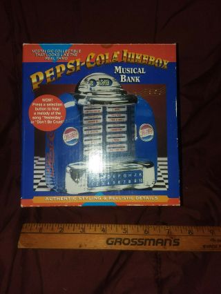 Vintage Pepsi Cola Battery Diner Jukebox,  Musical Bank (beatles,  Elvis)
