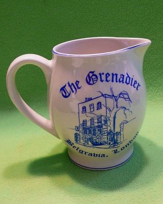 The landmark GRENADIER 1720 PUB HOUSE pitcher.  Belgravia London England. 4