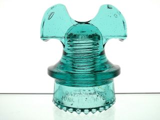 Exceptional - Patent 1890 1893 Fat Drips Cd 257 Mickey Mouse Ears Glass Insulator