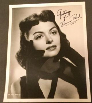 Donna Reed Autograph Photo