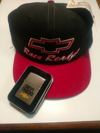 Chevy Collectibles.  Chevy Zippo And Hat