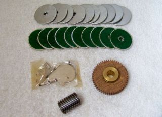WICO - SEEBURG 78 to 45 RPM Jukebox Conversion Kit Parts Worm & Fiber Gear Discs 2