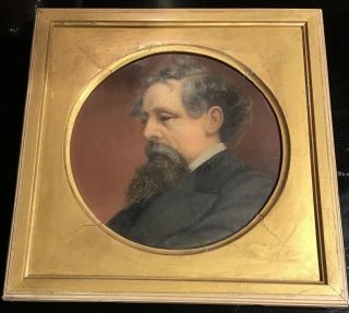 Horace Chauncey Johnson 19th Century Oil On Canvas Portrait Of Charles Dickens
