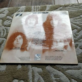 Led Zeppelin - Self Titled - 1969 Vinyl LP 1st Press Atlantic 588171 Turquoise 12