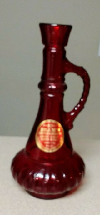 Vintage 70’s Jim Beam Ruby Red " I Dream Of Jeannie " Genie Liquor Bottle Decanter