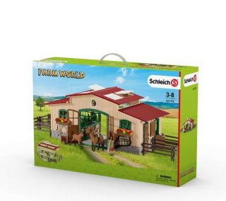 Stable With Horses And Accessories 42195 Schleich Horse World Item