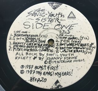 Sonic Youth - Sister LP 1987 Dinosaur Jr Nirvana grunge punk indie rare 3