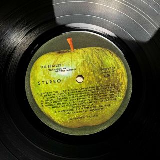 THE BEATLES WHITE ALBUM US ORIG ' 68 APPLE 1ST PRESS MISPRINT UNIQUE SERIAL NUMBER 11