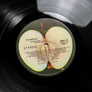THE BEATLES WHITE ALBUM US ORIG ' 68 APPLE 1ST PRESS MISPRINT UNIQUE SERIAL NUMBER 12