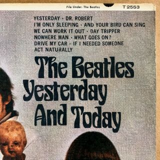 THE BEATLES YESTERDAY AND TODAY US ORIG ' 66 CAPITOL MONO 3RD STATE BUTCHER COVER 2