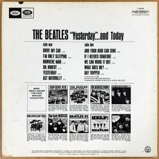 THE BEATLES YESTERDAY AND TODAY US ORIG ' 66 CAPITOL MONO 3RD STATE BUTCHER COVER 4