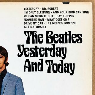 THE BEATLES YESTERDAY AND TODAY US ORIG ' 66 CAPITOL MONO 2ND STATE BUTCHER 3