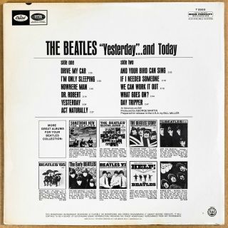 THE BEATLES YESTERDAY AND TODAY US ORIG ' 66 CAPITOL MONO 2ND STATE BUTCHER 5
