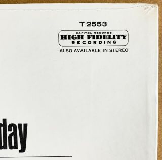 THE BEATLES YESTERDAY AND TODAY US ORIG ' 66 CAPITOL MONO 2ND STATE BUTCHER 8