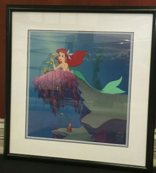 Little Mermaid " He Loves Me " Framed Print W/